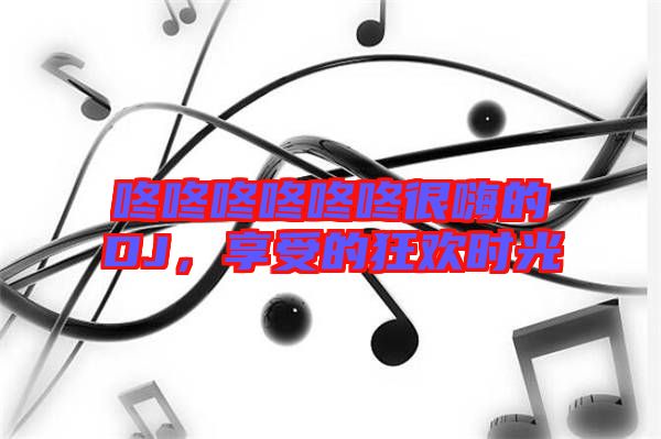 咚咚咚咚咚咚很嗨的DJ，享受的狂歡時(shí)光