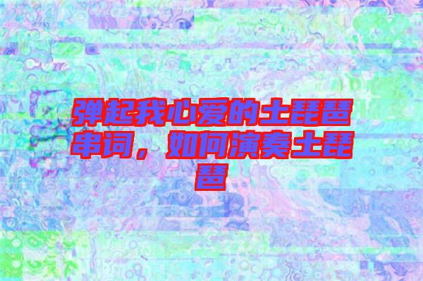 彈起我心愛的土琵琶串詞，如何演奏土琵琶