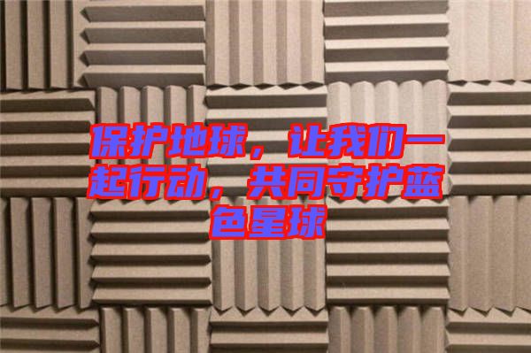 保護(hù)地球，讓我們一起行動(dòng)，共同守護(hù)藍(lán)色星球