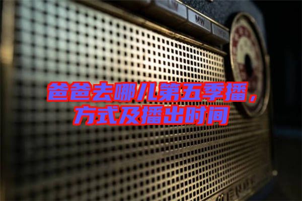 爸爸去哪兒第五季播，方式及播出時(shí)間