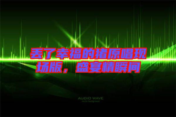 丟了幸福的豬原唱現(xiàn)場版，盛宴精瞬間