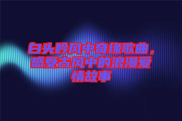 白頭吟風(fēng)中奇緣歌曲，感受古風(fēng)中的浪漫愛情故事