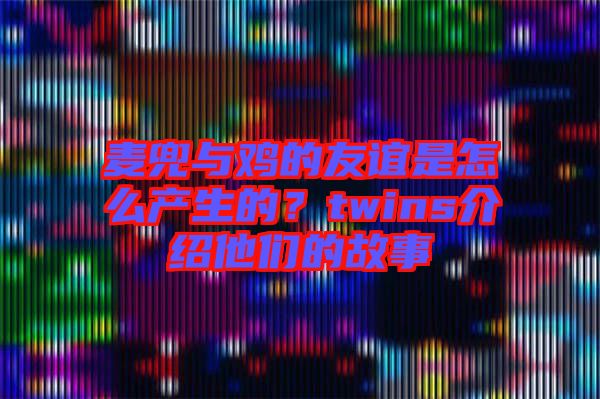 麥兜與雞的友誼是怎么產(chǎn)生的？twins介紹他們的故事
