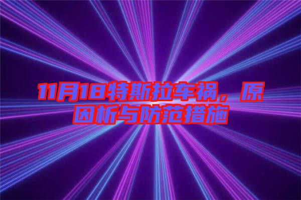 11月18特斯拉車(chē)禍，原因析與防范措施