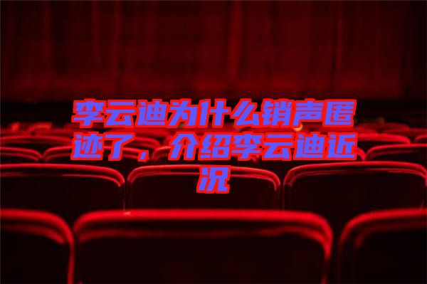 李云迪為什么銷聲匿跡了，介紹李云迪近況