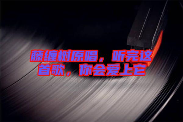 藤纏樹原唱，聽完這首歌，你會(huì)愛上它