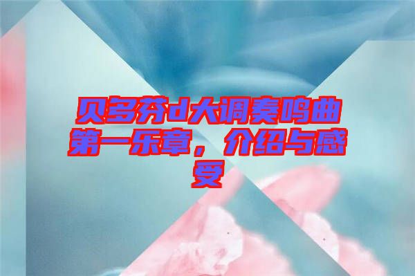 貝多芬d大調(diào)奏鳴曲第一樂章，介紹與感受