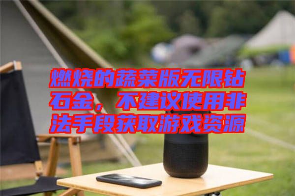 燃燒的蔬菜版無限鉆石金，不建議使用非法手段獲取游戲資源