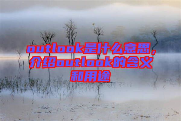 outlook是什么意思，介紹outlook的含義和用途