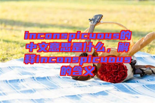 inconspicuous的中文意思是什么，解釋inconspicuous的含義
