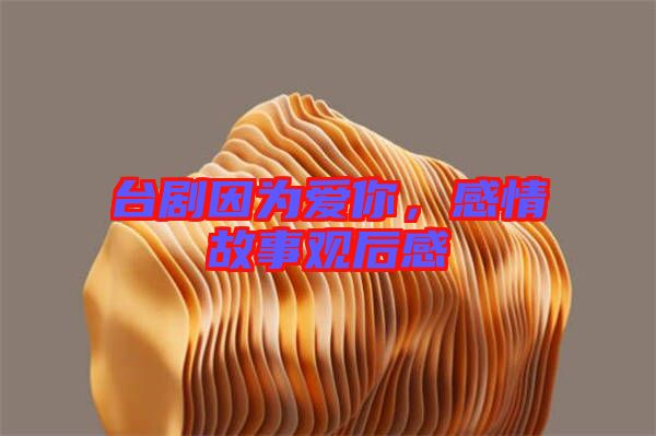 臺(tái)劇因?yàn)閻?ài)你，感情故事觀(guān)后感