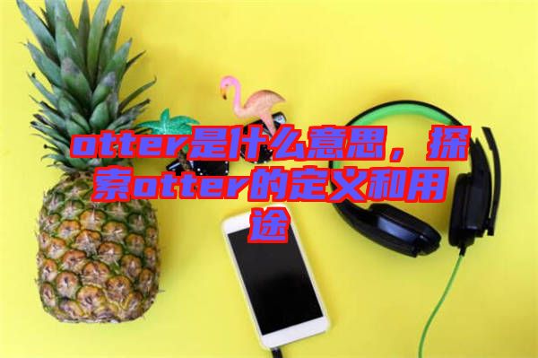 otter是什么意思，探索otter的定義和用途