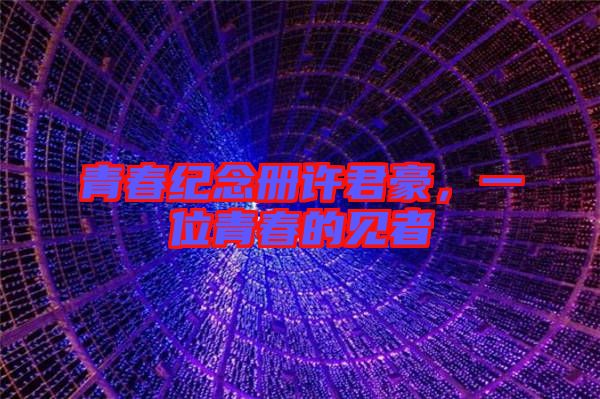 青春紀(jì)念冊許君豪，一位青春的見者