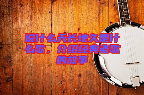 說(shuō)什么天長(zhǎng)地久是什么歌，介紹經(jīng)典老歌的故事