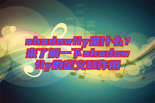 shadowfly是什么？來了解一下shadowfly的定義和作用