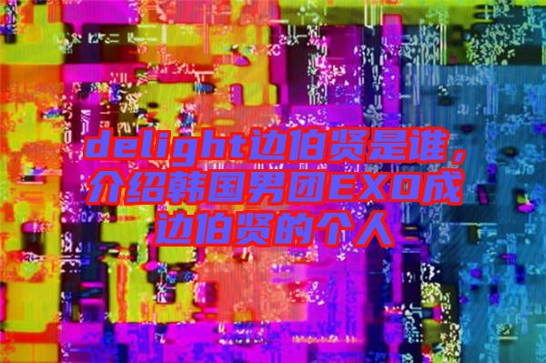 delight邊伯賢是誰，介紹韓國男團(tuán)EXO成邊伯賢的個(gè)人