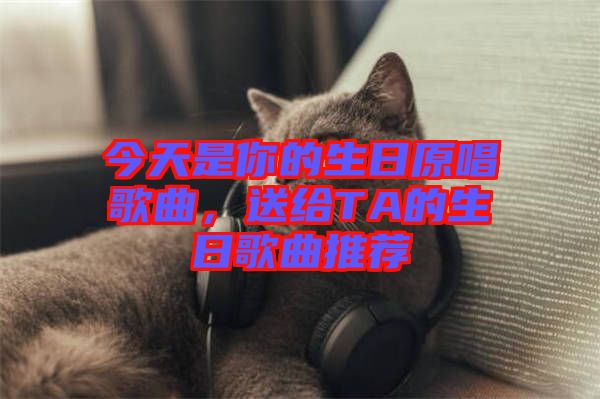 今天是你的生日原唱歌曲，送給TA的生日歌曲推薦