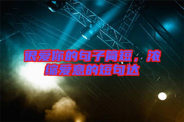 很愛(ài)你的句子簡(jiǎn)短，濃縮愛(ài)意的短句達(dá)