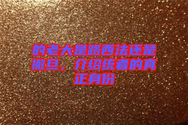 的老大是路西法還是撒旦，介紹統(tǒng)者的真正身份