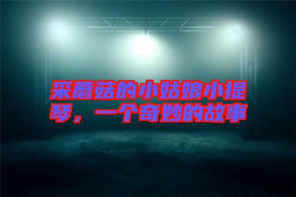 采蘑菇的小姑娘小提琴，一個奇妙的故事