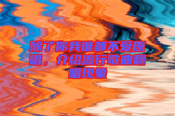 除了你我誰都不愛原唱，介紹流行歌曲翻唱現(xiàn)象