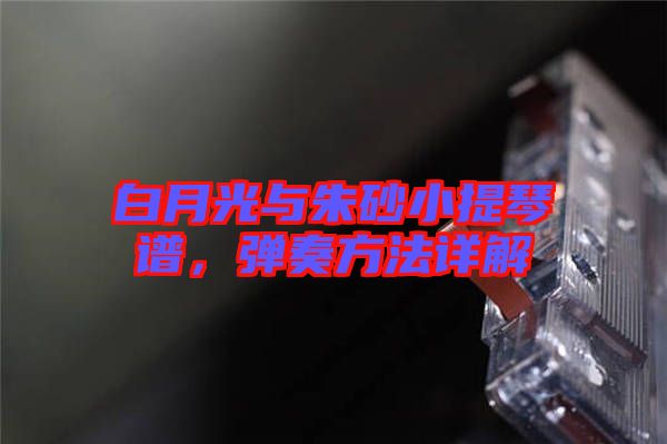 白月光與朱砂小提琴譜，彈奏方法詳解