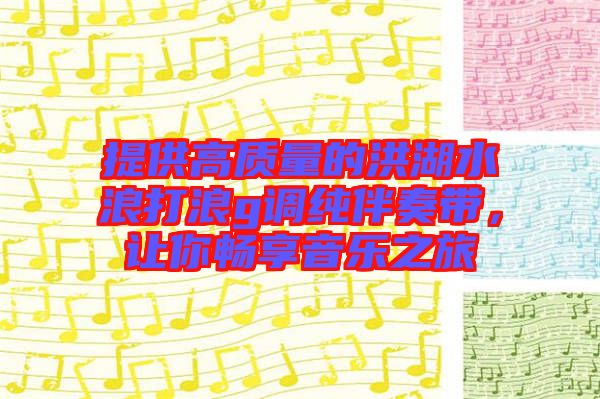 提供高質(zhì)量的洪湖水浪打浪g調(diào)純伴奏帶，讓你暢享音樂(lè)之旅