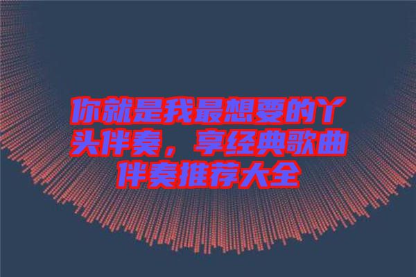 你就是我最想要的丫頭伴奏，享經(jīng)典歌曲伴奏推薦大全