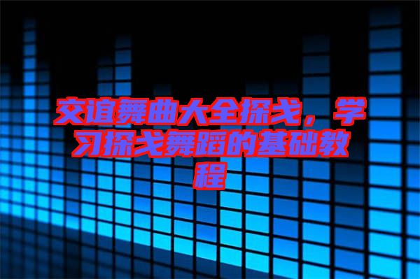 交誼舞曲大全探戈，學習探戈舞蹈的基礎(chǔ)教程