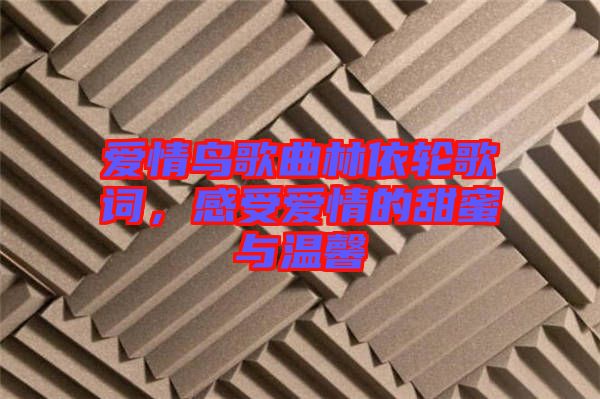 愛(ài)情鳥歌曲林依輪歌詞，感受愛(ài)情的甜蜜與溫馨
