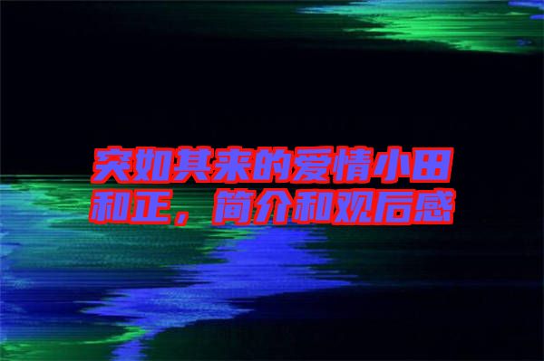 突如其來的愛情小田和正，簡介和觀后感