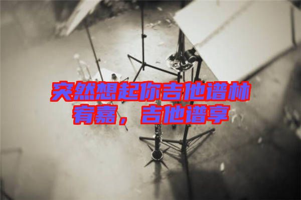 突然想起你吉他譜林宥嘉，吉他譜享