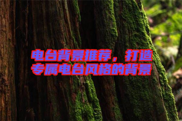 電臺(tái)背景推薦，打造專屬電臺(tái)風(fēng)格的背景