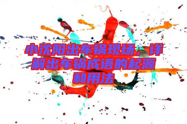 小沈陽出車鍋現(xiàn)場，詳解出車鍋成語的起源和用法