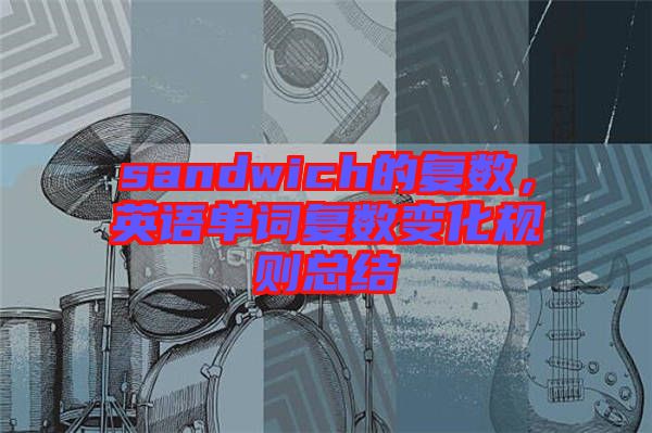 sandwich的復(fù)數(shù)，英語單詞復(fù)數(shù)變化規(guī)則總結(jié)