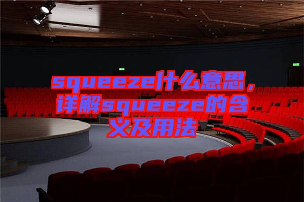 squeeze什么意思，詳解squeeze的含義及用法