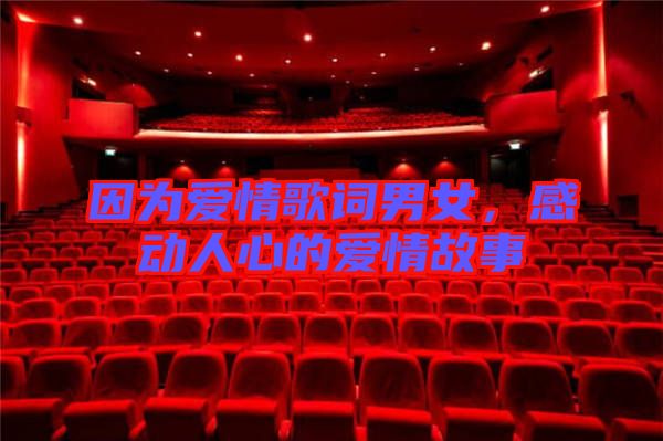 因?yàn)閻矍楦柙~男女，感動(dòng)人心的愛情故事