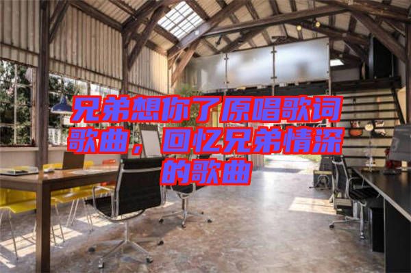 兄弟想你了原唱歌詞歌曲，回憶兄弟情深的歌曲