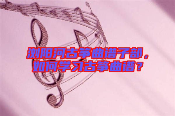 瀏陽河古箏曲譜子部，如何學(xué)習(xí)古箏曲譜？