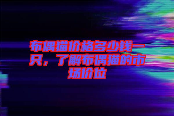 布偶貓價格多少錢一只，了解布偶貓的市場價位