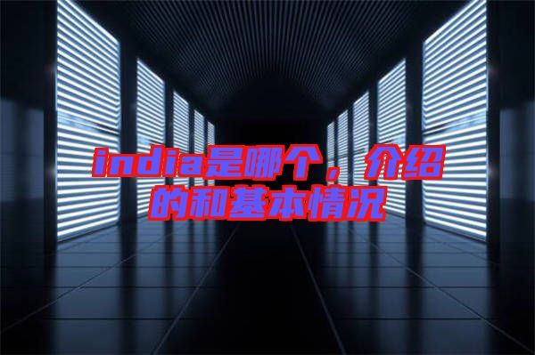 india是哪個，介紹的和基本情況