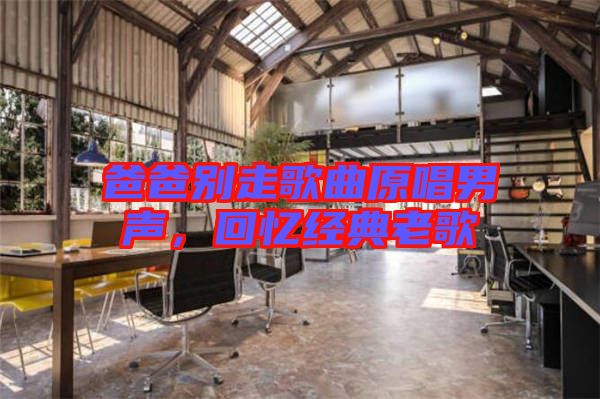 爸爸別走歌曲原唱男聲，回憶經(jīng)典老歌
