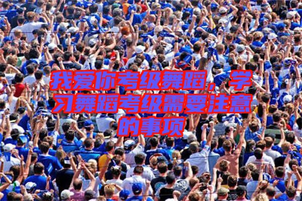 我愛你考級舞蹈，學(xué)習(xí)舞蹈考級需要注意的事項(xiàng)