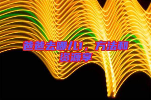 爸爸去哪兒1，方法和資源享