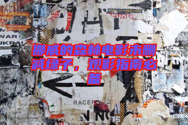 挪威的森林電影未刪減綠子，觀影指南必備