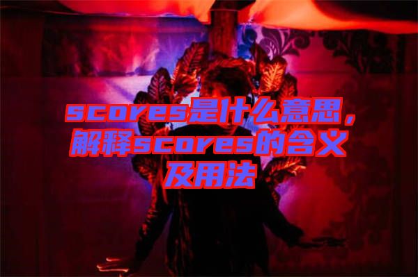 scores是什么意思，解釋scores的含義及用法