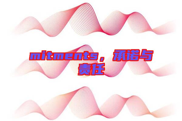 mitments，承諾與責(zé)任
