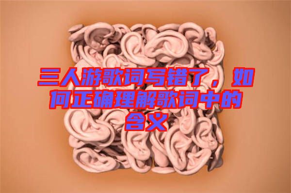 三人游歌詞寫錯(cuò)了，如何正確理解歌詞中的含義
