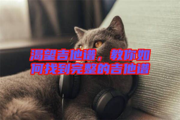 渴望吉他譜，教你如何找到完整的吉他譜