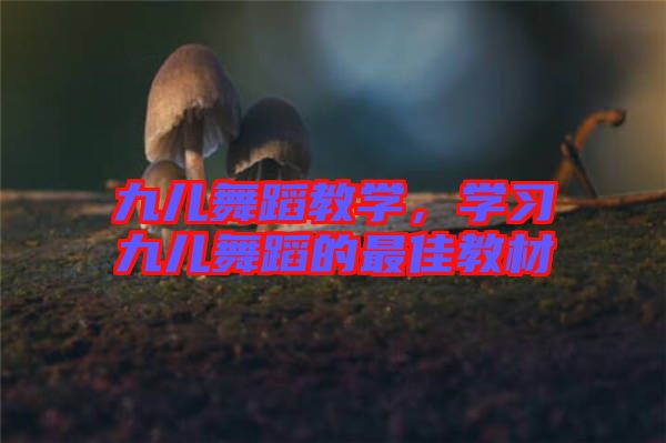 九兒舞蹈教學，學習九兒舞蹈的最佳教材
